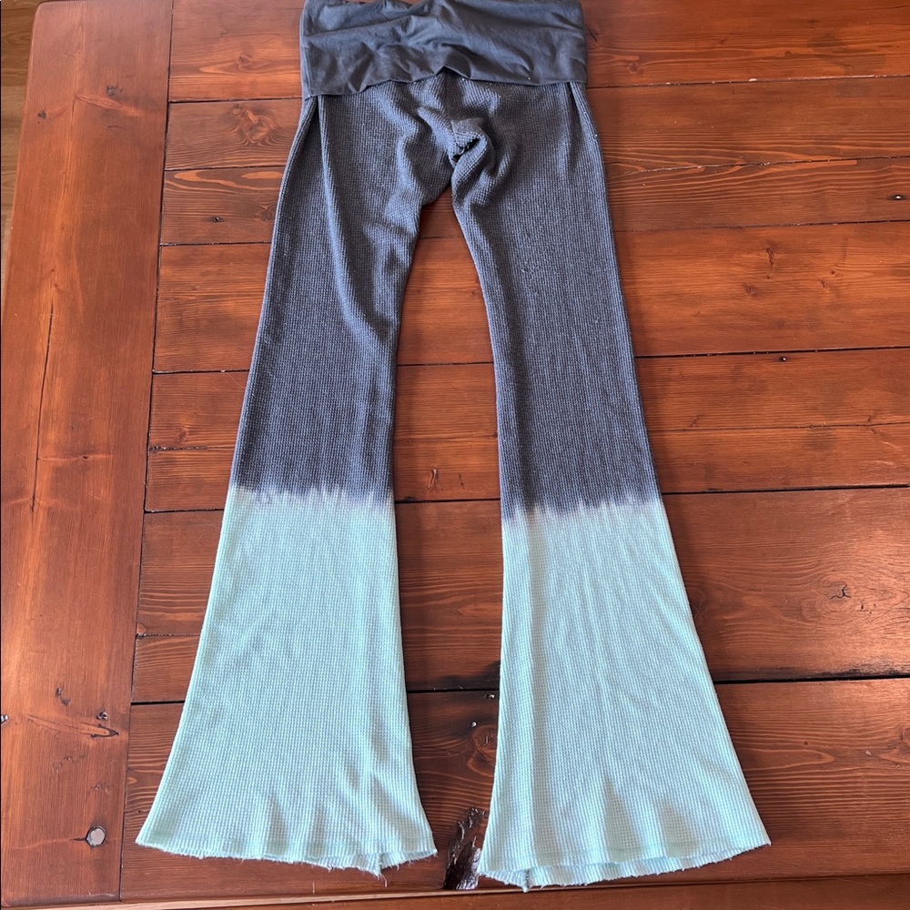Boys Lie - That's Why Thermal Pants Mint Grey Flare Fold Over Waistband - Size L - Picture 4 of 11
